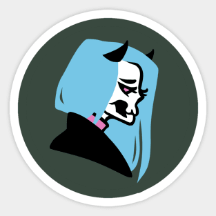 Sad sceleton Sticker